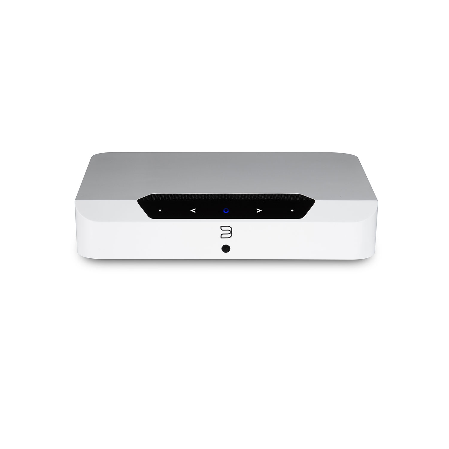 Bluesound POWERNODE EDGE Compact Wireless Multi-Room Hi-Res Music Streaming Amplifier - White, Compatible with Alexa and Siri