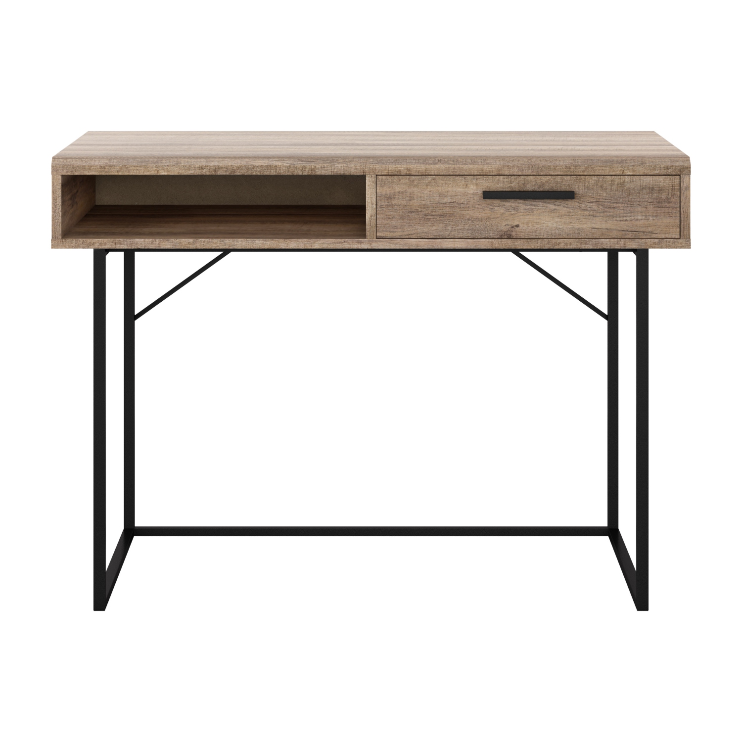 Bureau d'ordinateur Fort Worth finition effet bois marron