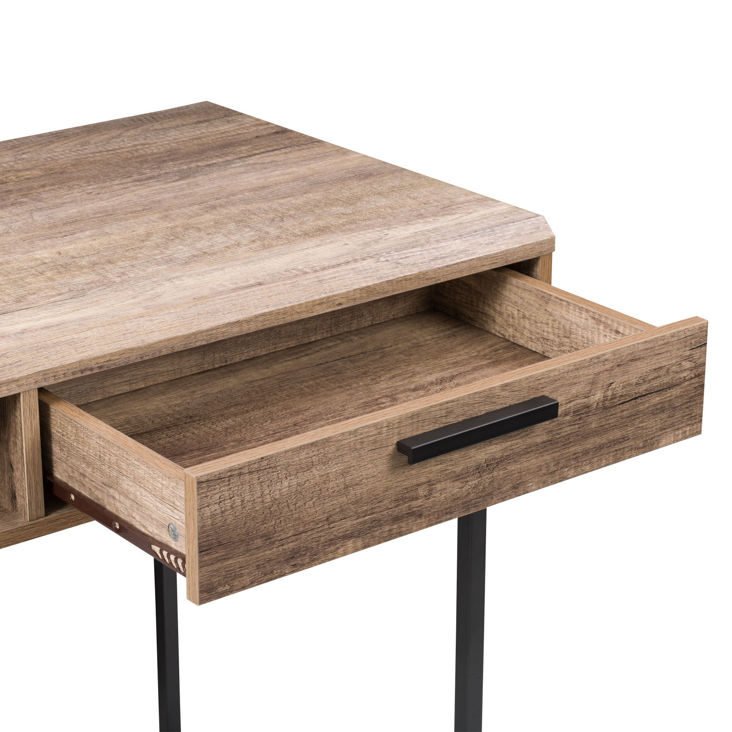 Bureau d'ordinateur Fort Worth finition effet bois marron