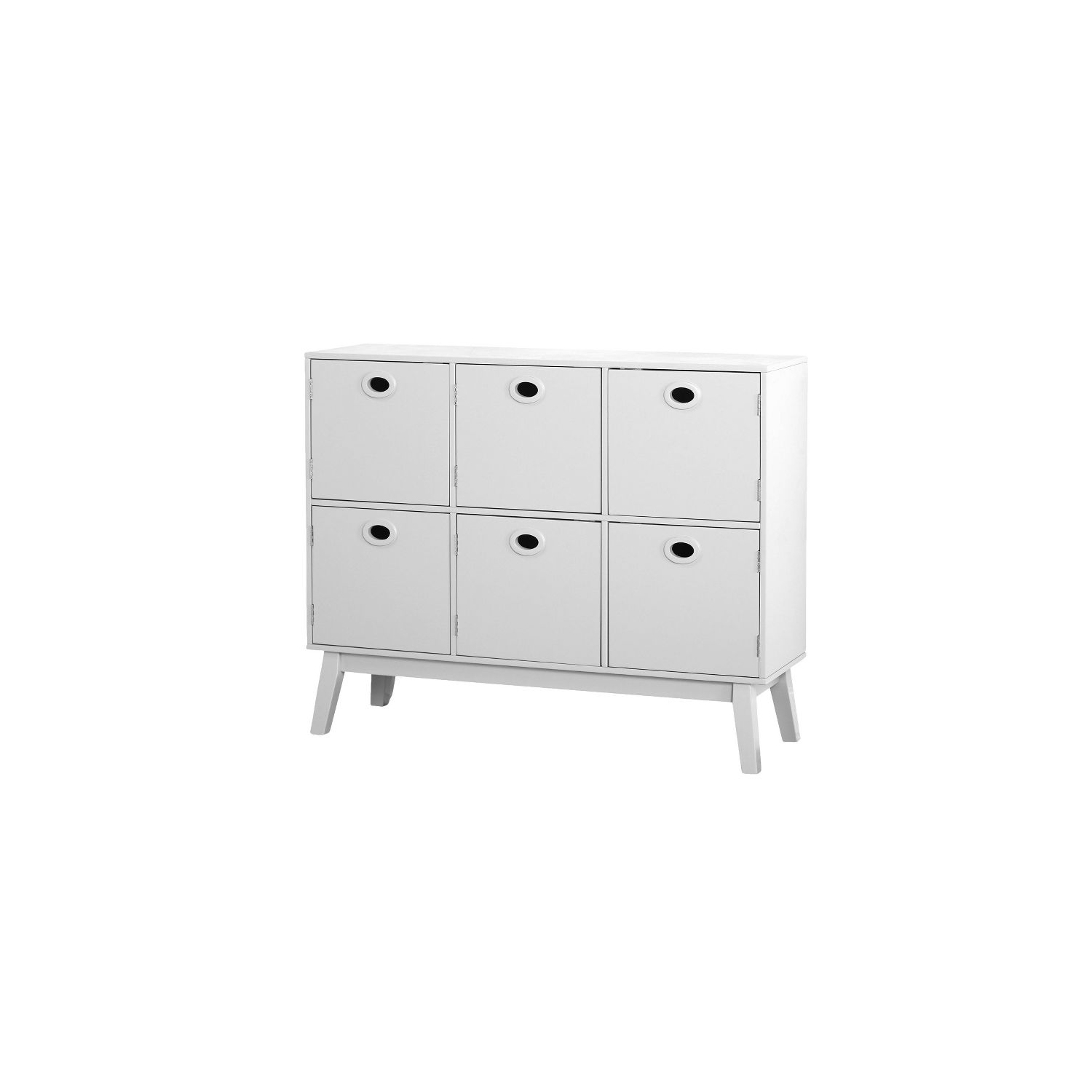 Liana Six Storage Cabinet - White - 53536766