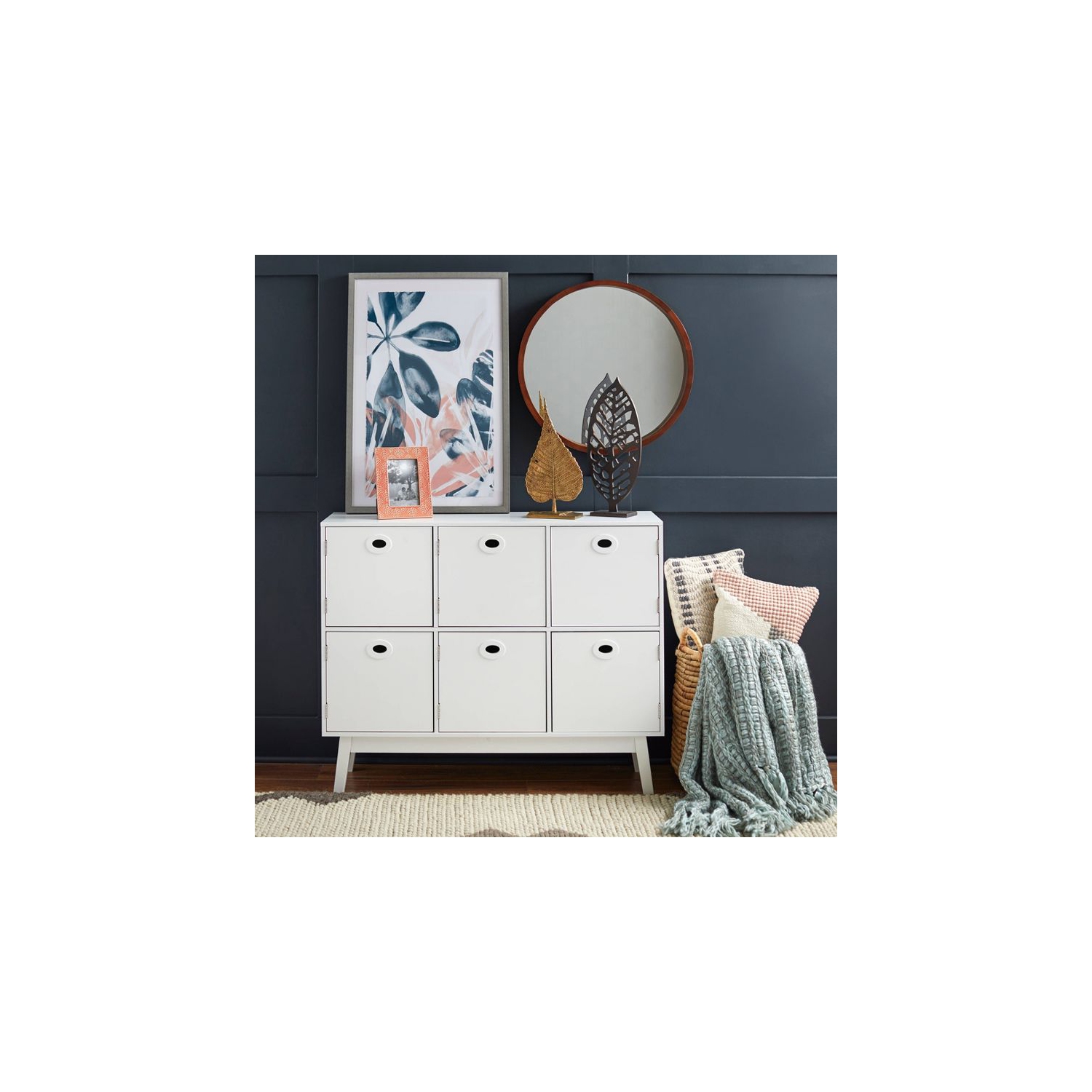 Liana Six Storage Cabinet - White - 53536766