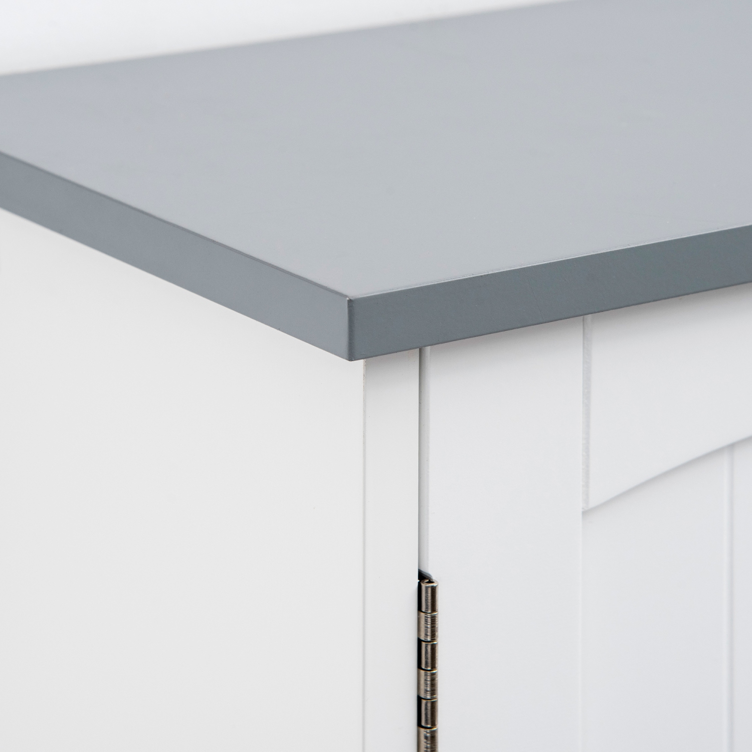 kleankin Modern Over The Toilet Storage Cabinet, Double Door Over Toilet Bathroom Organizer with Adjustable Shelf and Open Shelf, Space Saver, White