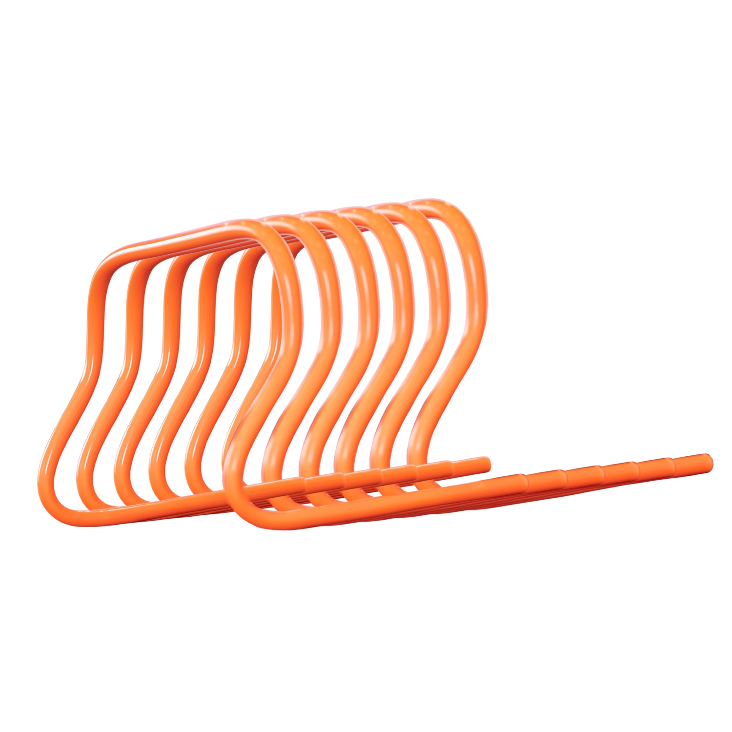 PRISP Haies D'entraînement PVC - Équipement D’entraînement D’agilité, Ensemble de 6, 12 in