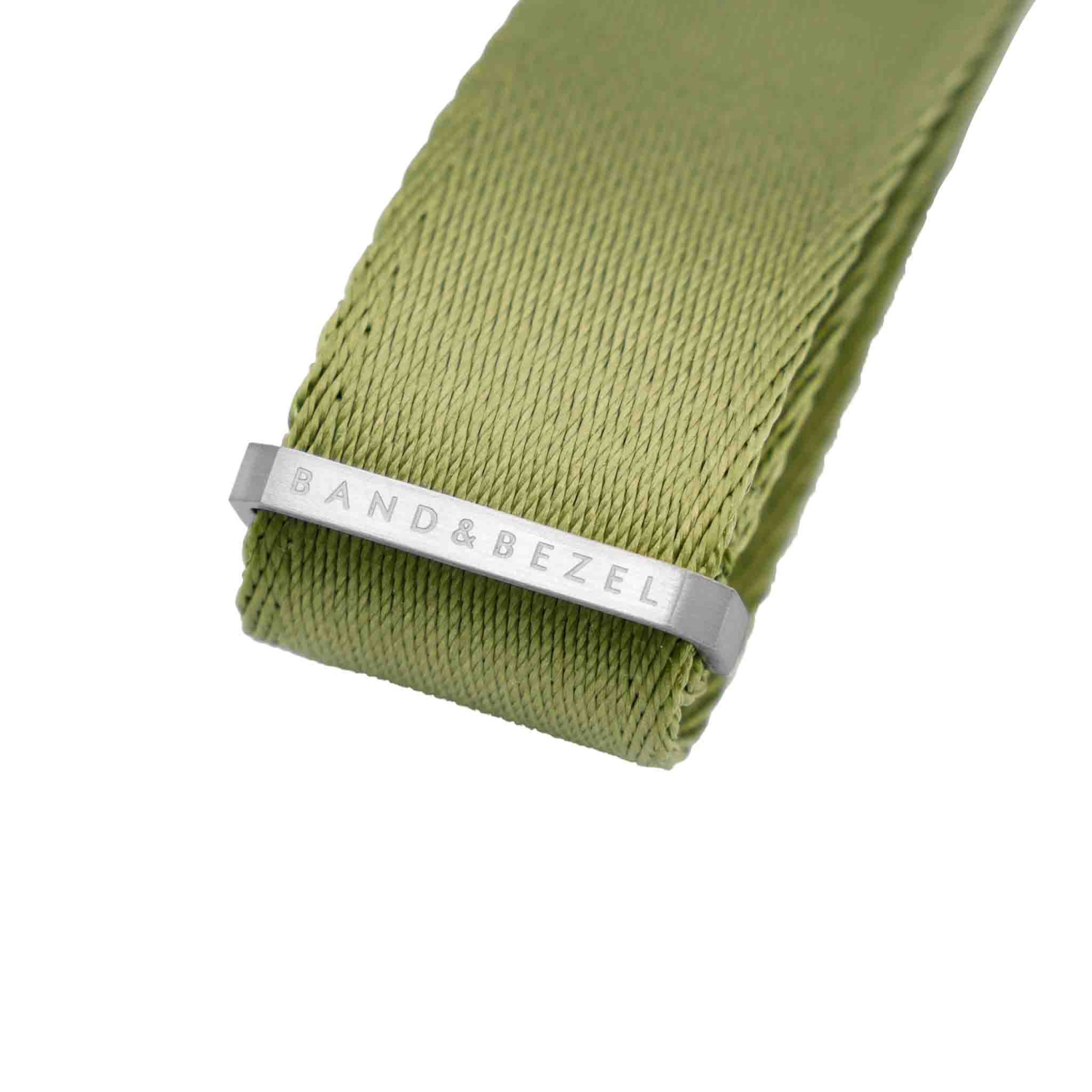 Bracelet et lunette en nato avec ceinture de sécurité - 22 mm - Vert militaire