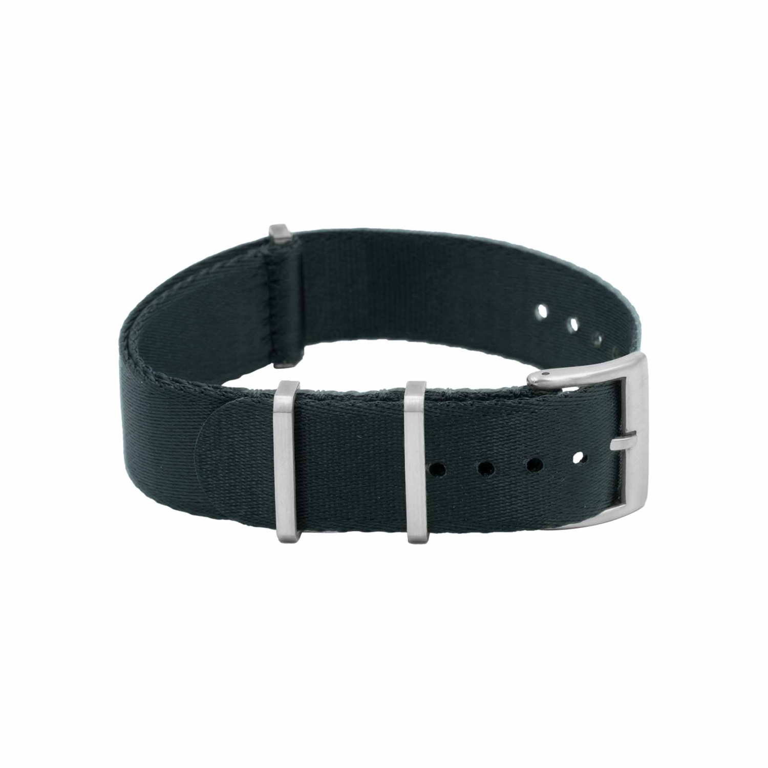 Bracelet et lunette à ceinture de sécurité NATO - 22 mm - Noir