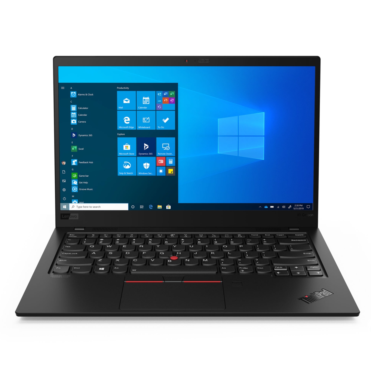 Lenovo ThinkPad X1 Carbon Gen 8 Intel Laptop, 14.0" IPS Touch Narrow Bezel, vPro®, UHD Graphics, 16GB, 512GB, Win 10 Pro