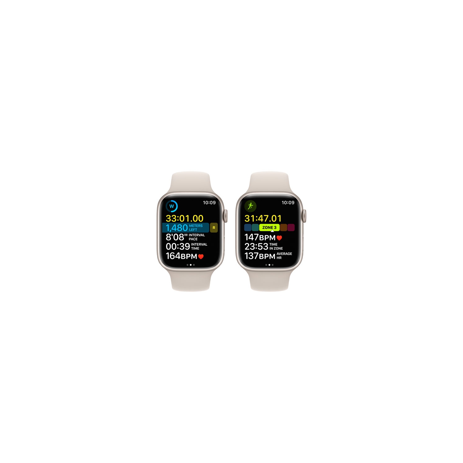Remis à neuf - Apple Watch Series 8 (GPS + 45&nbsp;mm connectivité cellulaire) avec boîtier en aluminium comète et bracelet sport comète - moyen/Grand