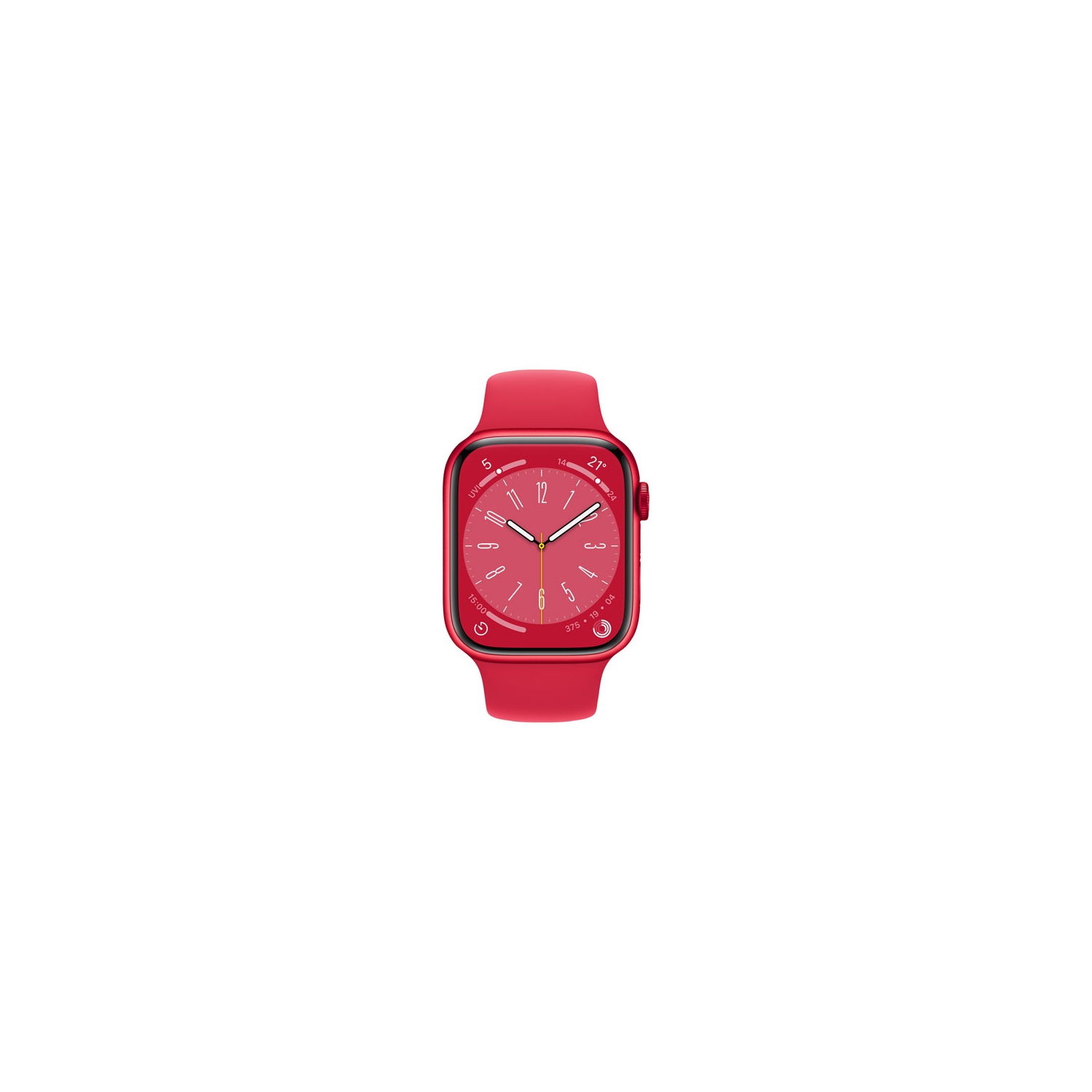 Refurbished - Apple Watch Series 8 (GPS) 45mm (PRODUCT)RED Aluminum Case with (PRODUCT)RED Sport Band - Medium / Large