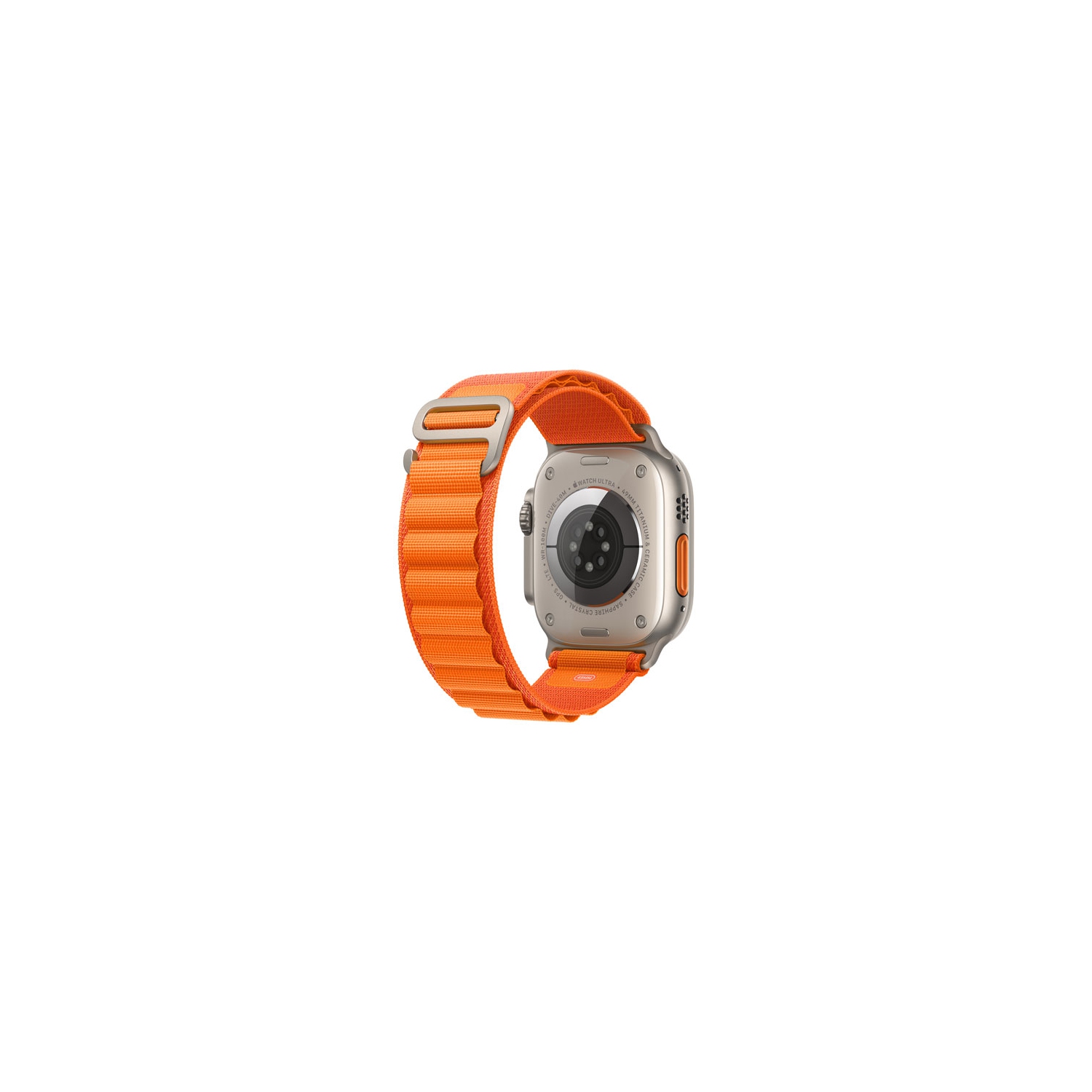 Open Box - Apple Watch Ultra 49mm Titanium Case with Orange Alpine Loop - Medium