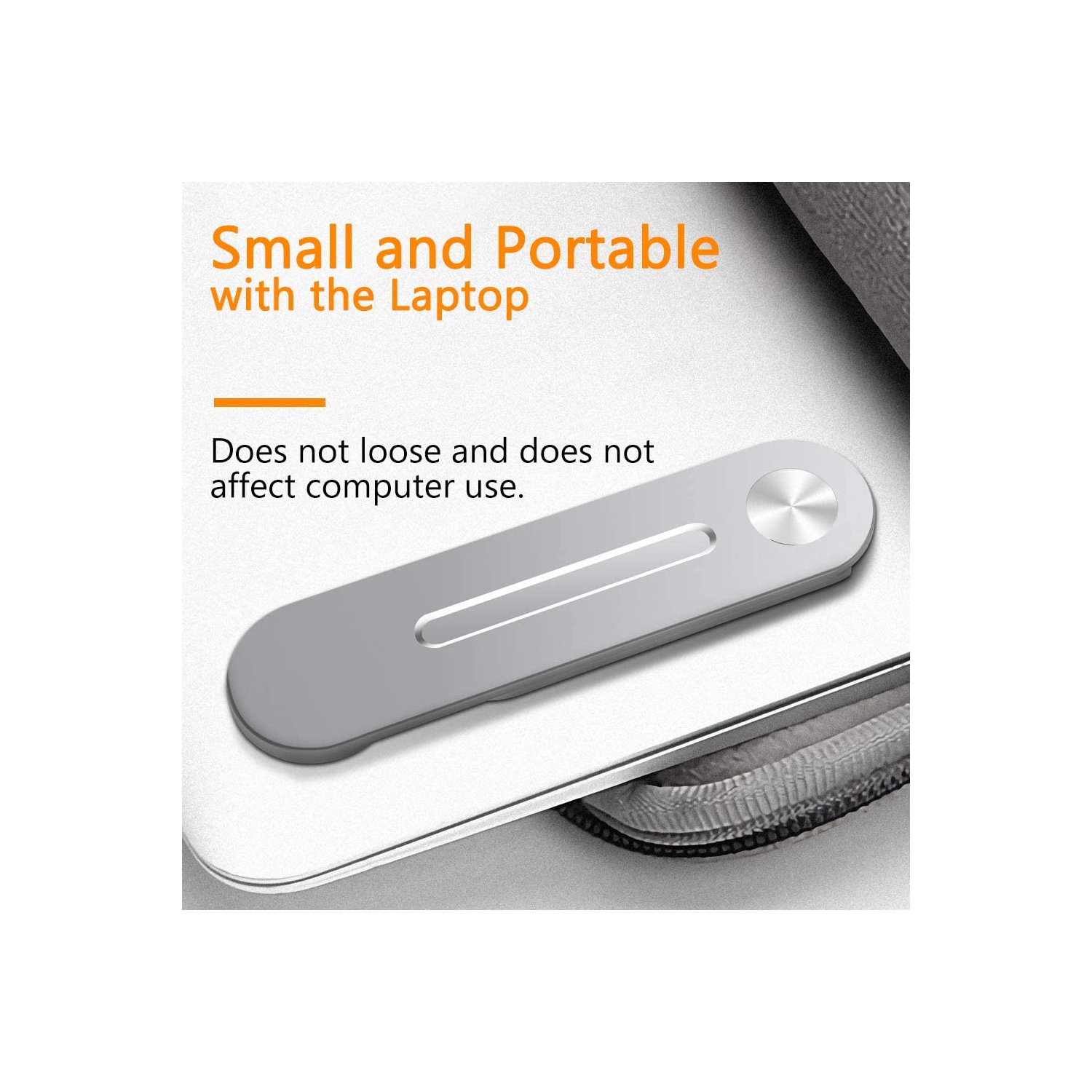 Laptop Phone Holder, Laptop or Desktop Monitor Side Mount Phone Holder, Slim Portable Foldable Smartphone Stand, Computer Monitor Expansion Bracket,