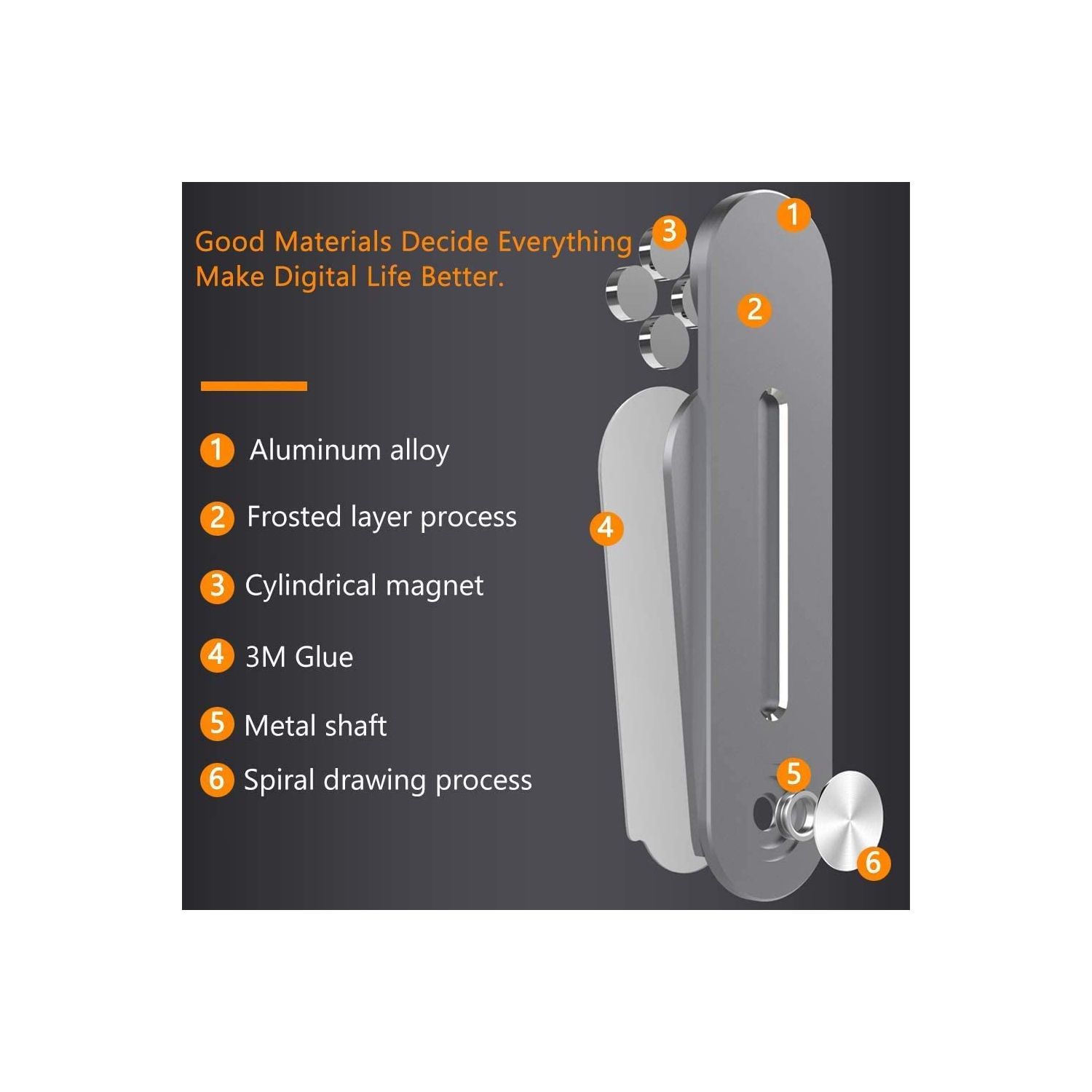 Laptop Phone Holder, Laptop or Desktop Monitor Side Mount Phone Holder, Slim Portable Foldable Smartphone Stand, Computer Monitor Expansion Bracket,