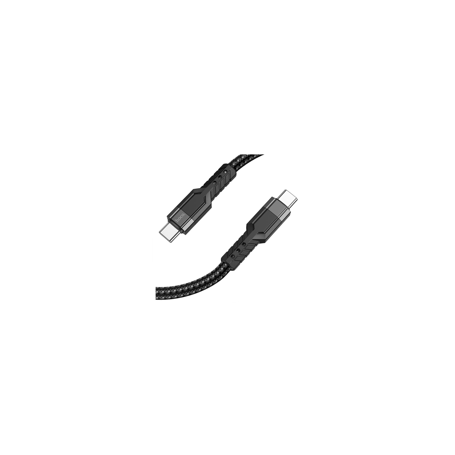 Hoco – Câble de synchronisation de données U110 de type C vers type C, 60 W, 1,2 m, noir