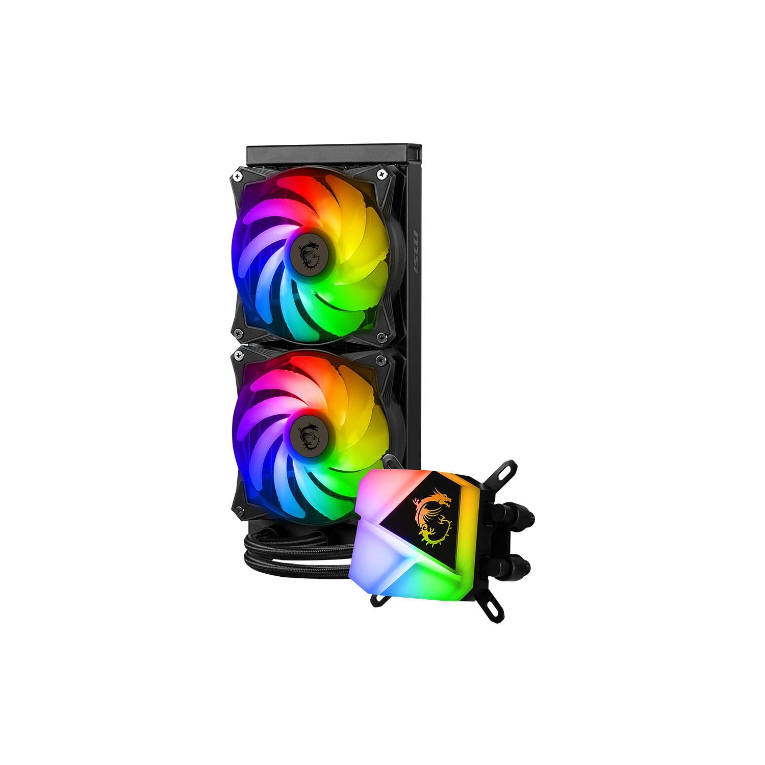 MSI MAG CORELIQUID C280 AIO Liquid CPU Cooler INTEL LGA1700 and AMD AM5 Ready