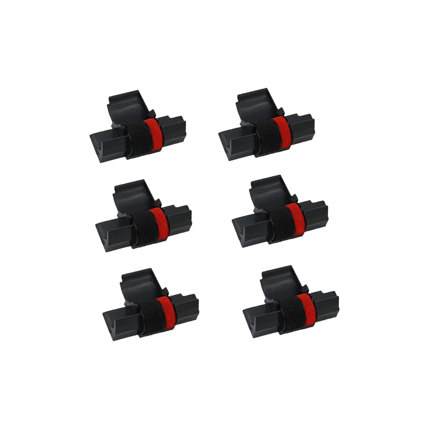 Rouleau de rechange de ruban d’encre pour calculatrice compatible IR-40T pour Casio, Sharp et plus encore - Noir et rouge