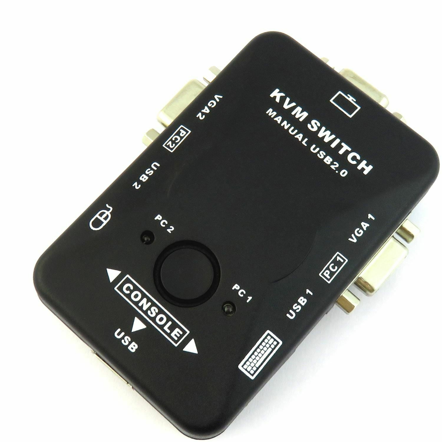 Boîtier de commutation KVM USB 2.0 VGA/SVGA pour partager la souris du clavier du moniteur