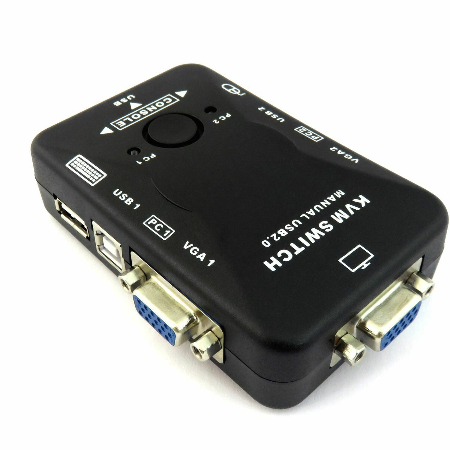 Boîtier de commutation KVM USB 2.0 VGA/SVGA pour partager la souris du clavier du moniteur