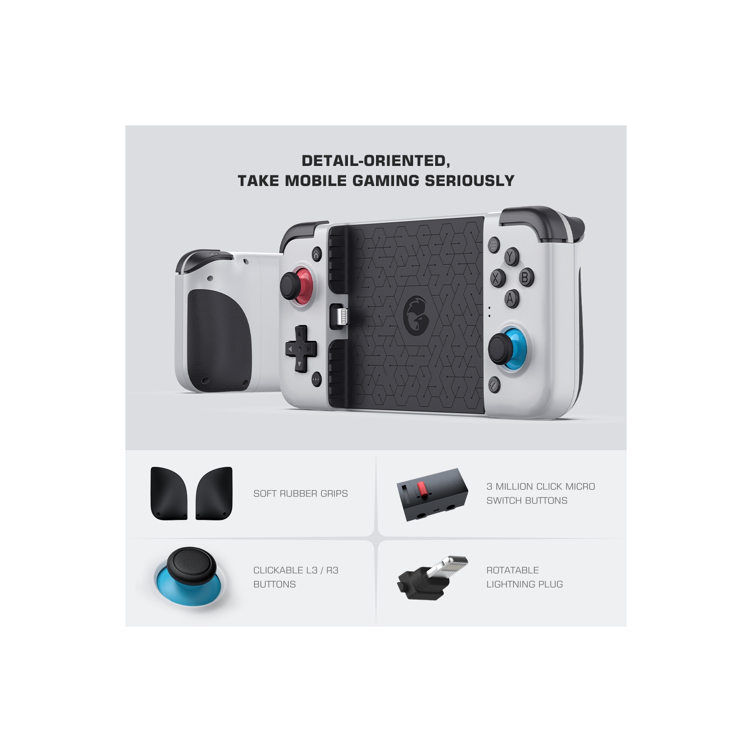 GameSir X2 Bluetooth Wireless Mobile Game Controller, Type-C Port, Custom  Turbo Key, Bluetooth 5.0 Support Android/iOS iPhone Xbox Cloud Gaming