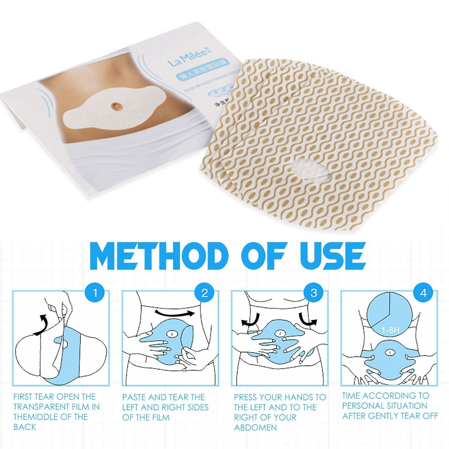 Slim Patch Perte de poids Burn Loss Graisse Nombril Autocollant Lazy Burning Slimming Pad