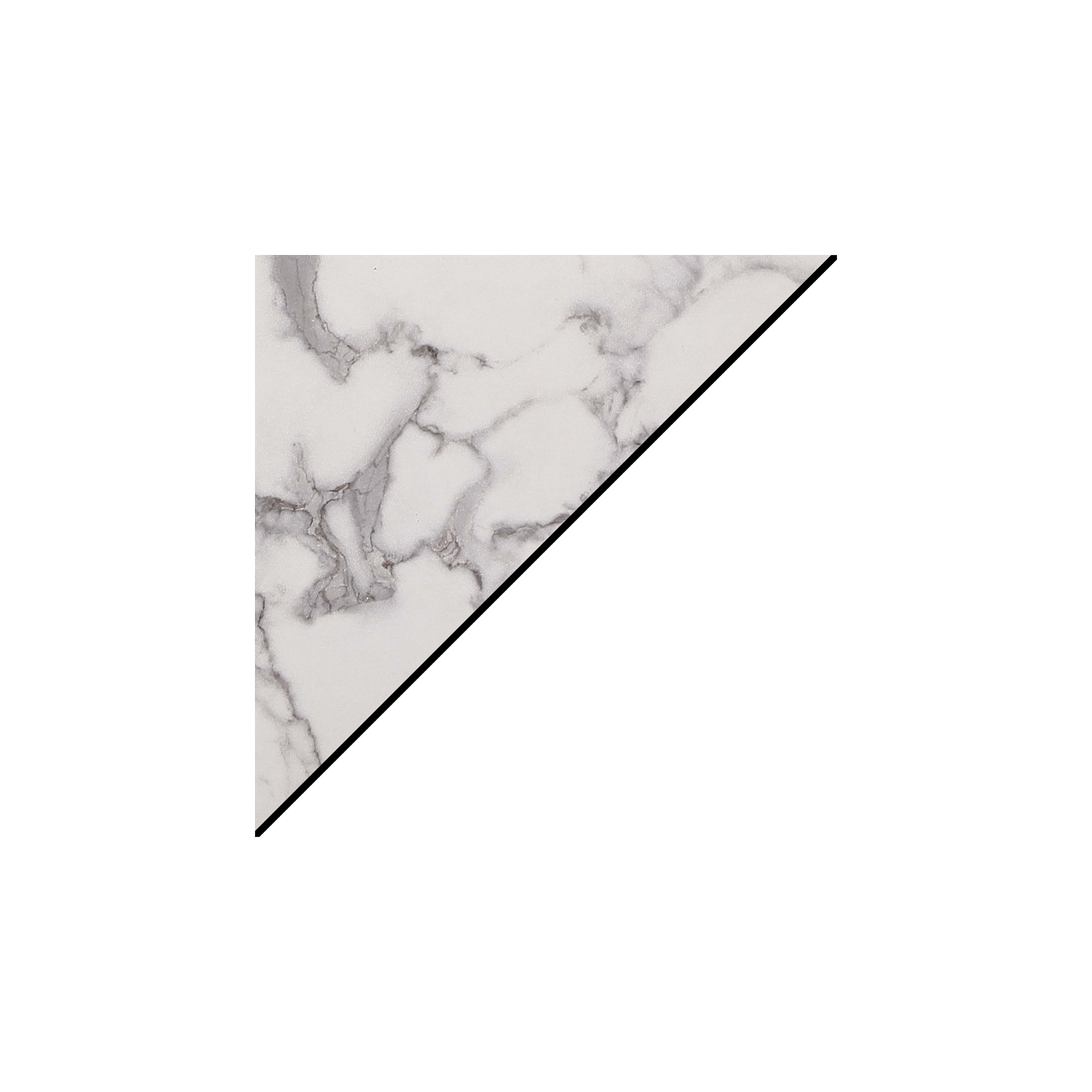 Oxford One-Drawer Console Table with Shelves in White Wood with Faux Marble Top