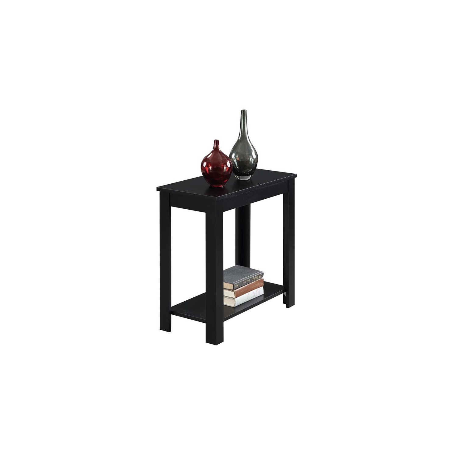(Set of 2) Chairside End Table in Black