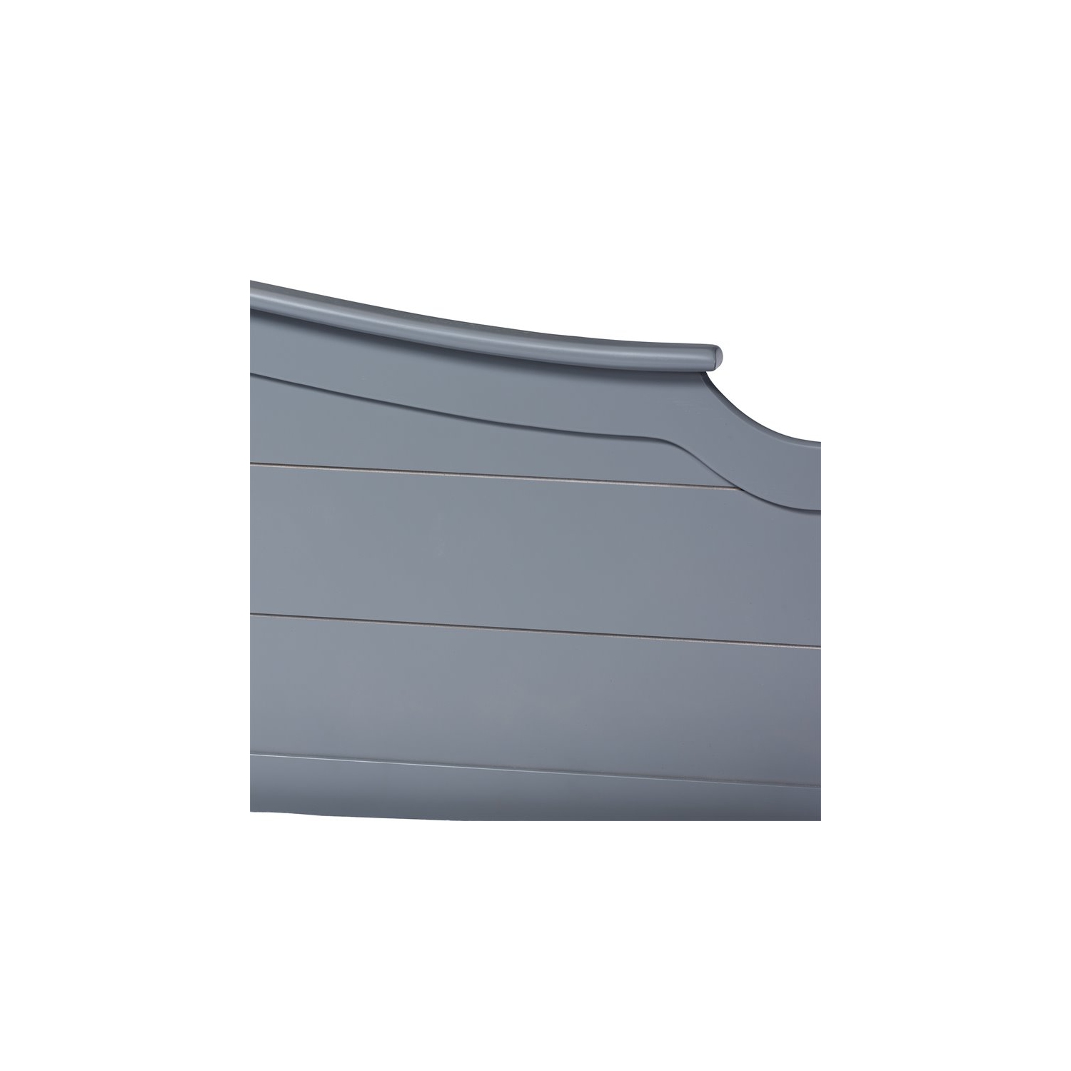 Lit de repos simple en bois gris avec lit gigogne de Bowery Hill