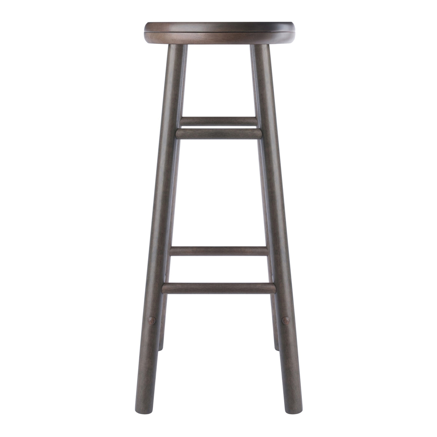 Priyas Home Goods Shelby 2 Piece Swivel Seat Bar Stool Set, Oyster Gray