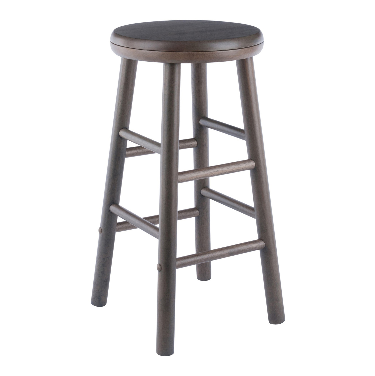Shelby 2-Piece Swivel Seat Counter Stool Set - Oyster Gray