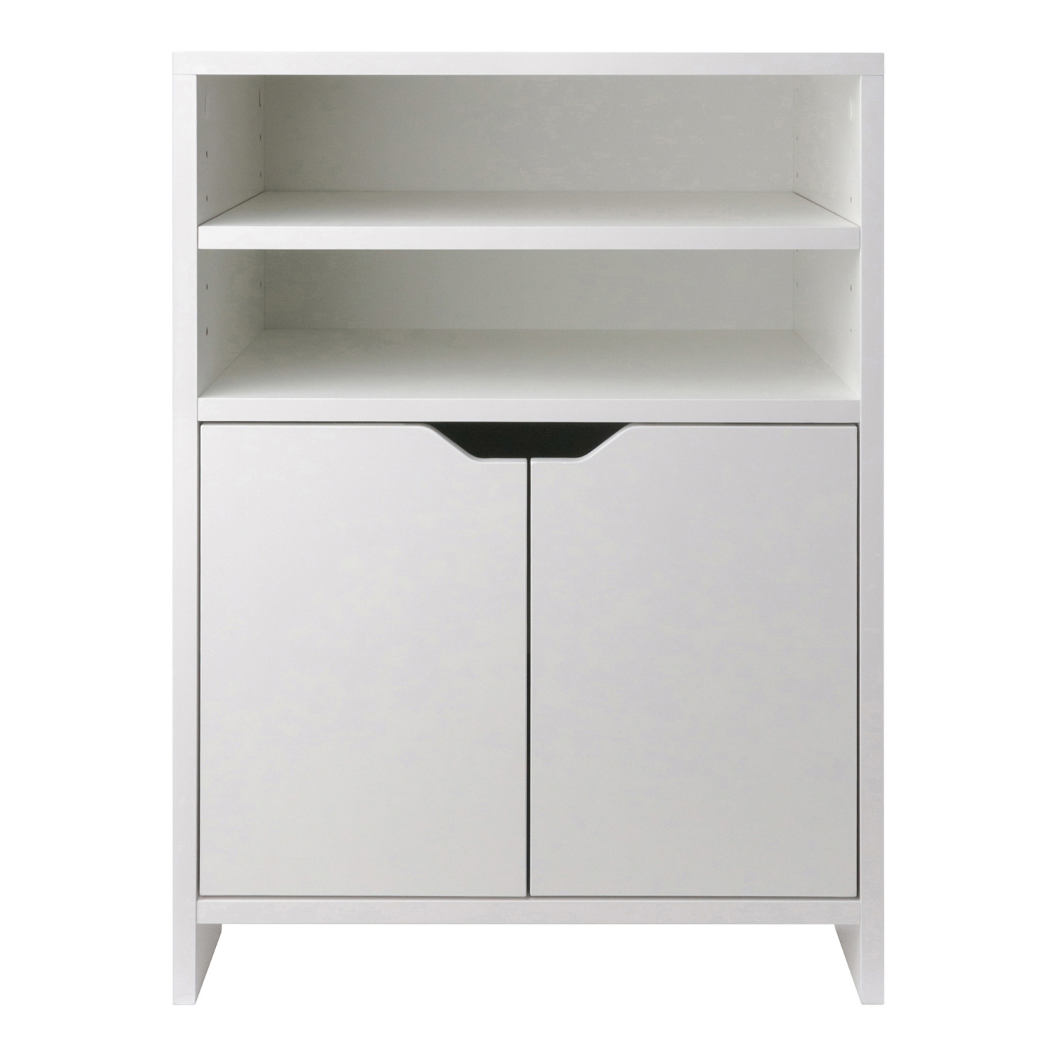 Priyas Home Goods Nova Armoire de rangement à étagère ouverte Blanc