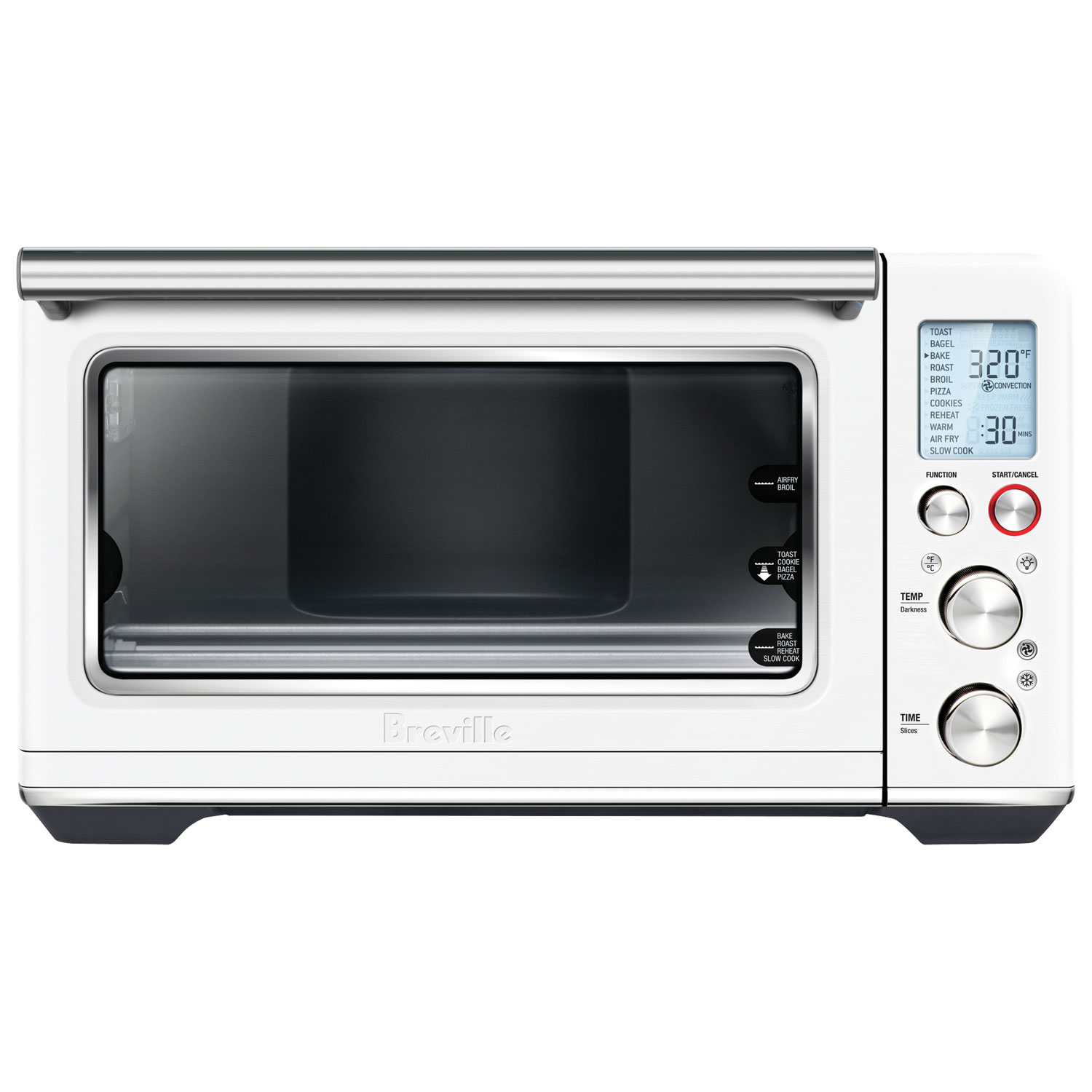 Refurbished (Good) - Breville Smart Oven Air Fryer Convection Toaster Oven - 0.8 Cu. Ft./22.6L - Sea Salt - Remanufactured by Breville