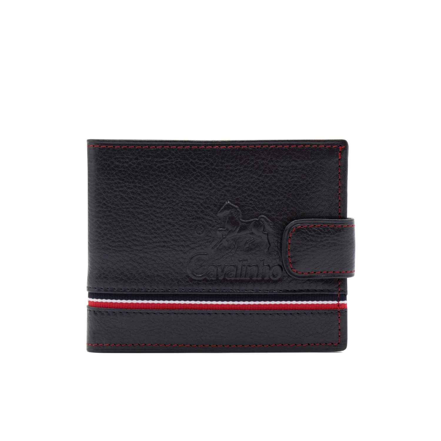 Cavalinho The Sailor Bifold Leather Wallet - Navy - handmade in Portugal & RFID protected