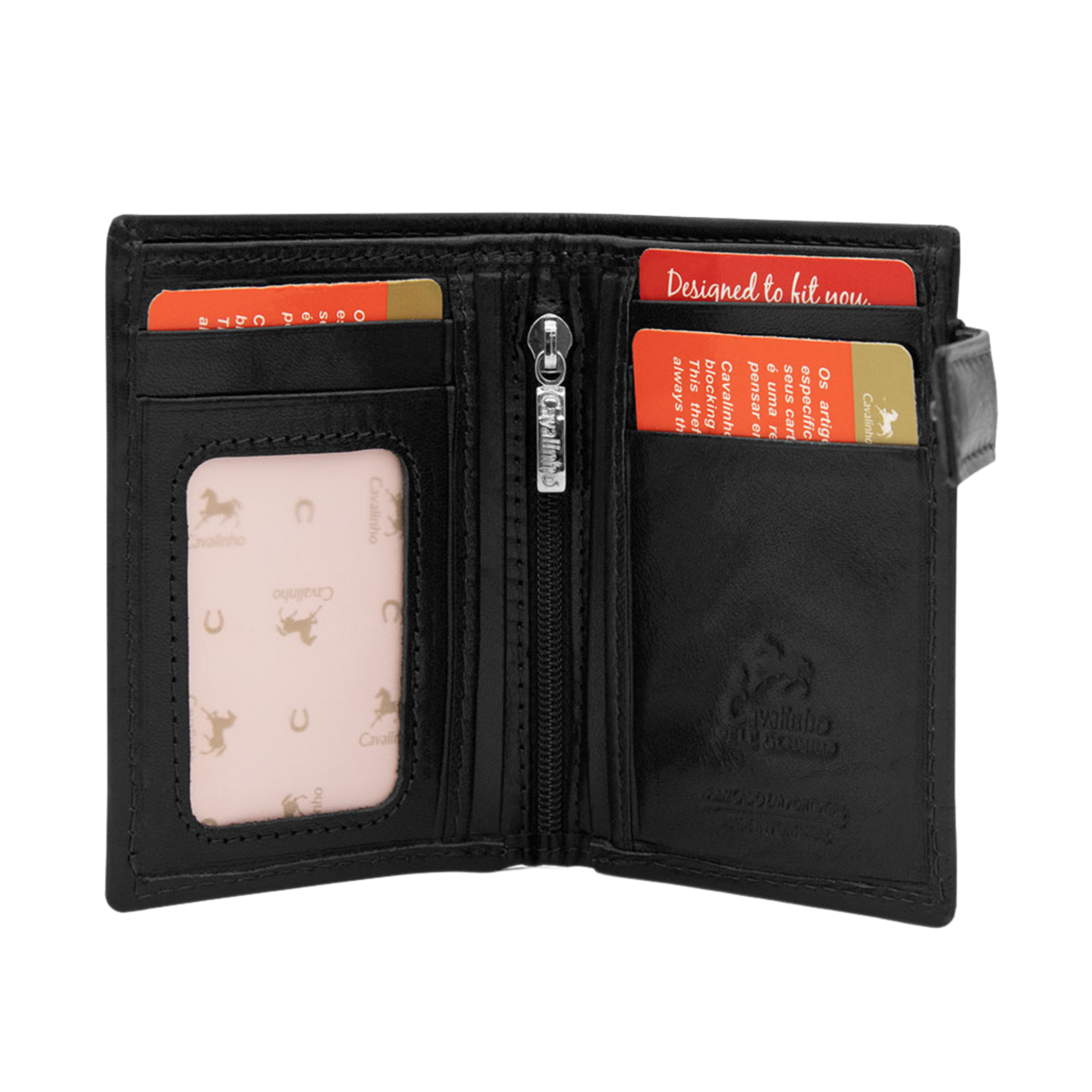 Cavalinho Bifold Slim Leather Wallet - Black - handmade in Portugal & RFID protected