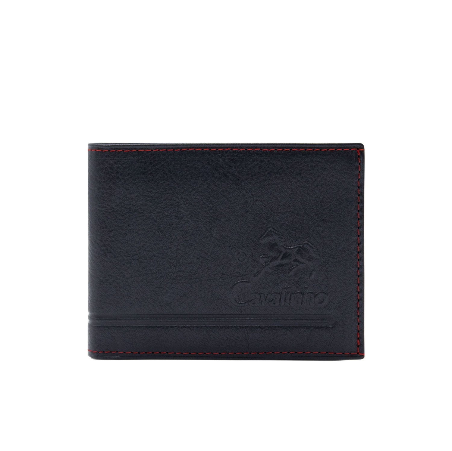 Cavalinho Trifold Leather Wallet - Navy - handmade in Portugal & RFID protected