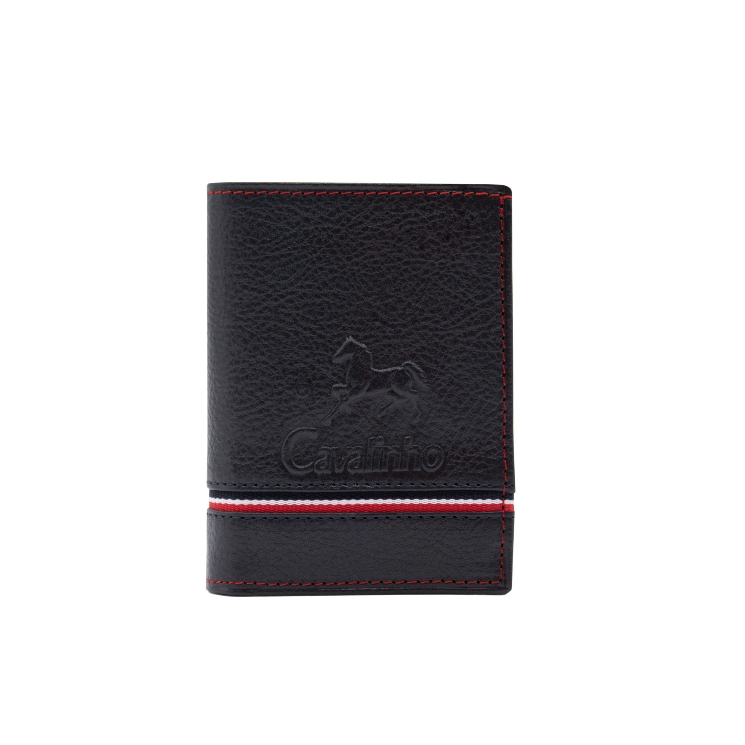 Cavalinho Sailor Trifold Leather Wallet - Navy - handmade in Portugal & RFID protected