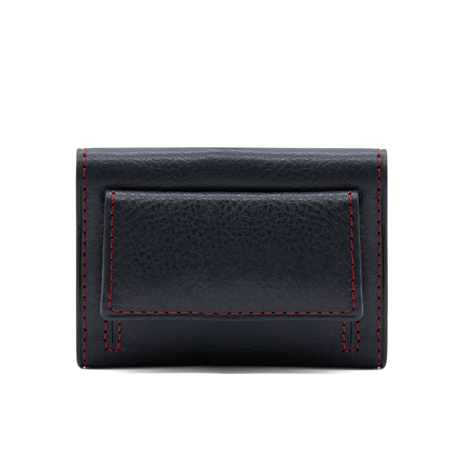 Mini portefeuille en cuir à trois volets Cavalinho - Marine - fait à la main au Portugal et protégé RFID