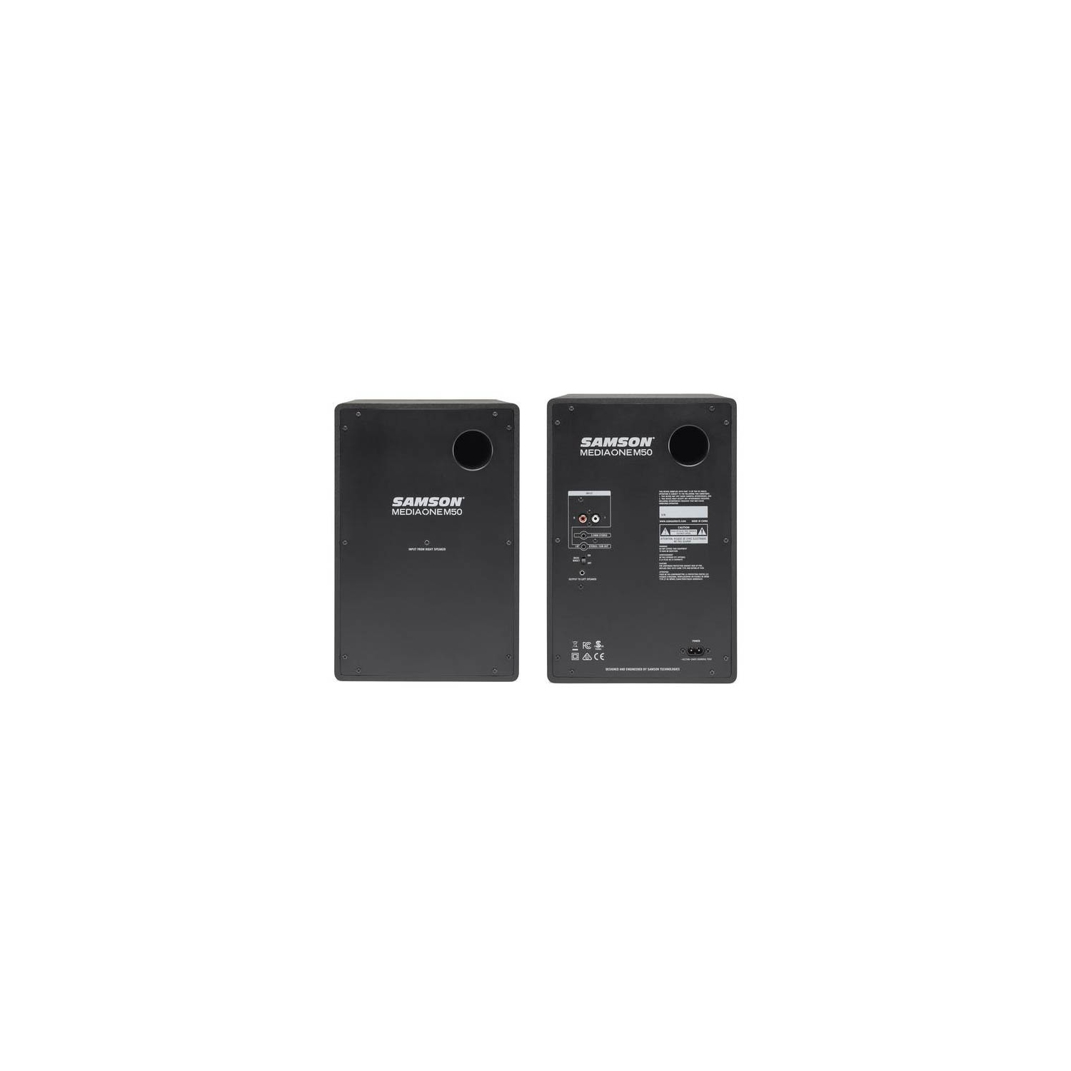 Moniteurs de studio amplifiés 5.25 po MediaOne M50 de Samson – paire