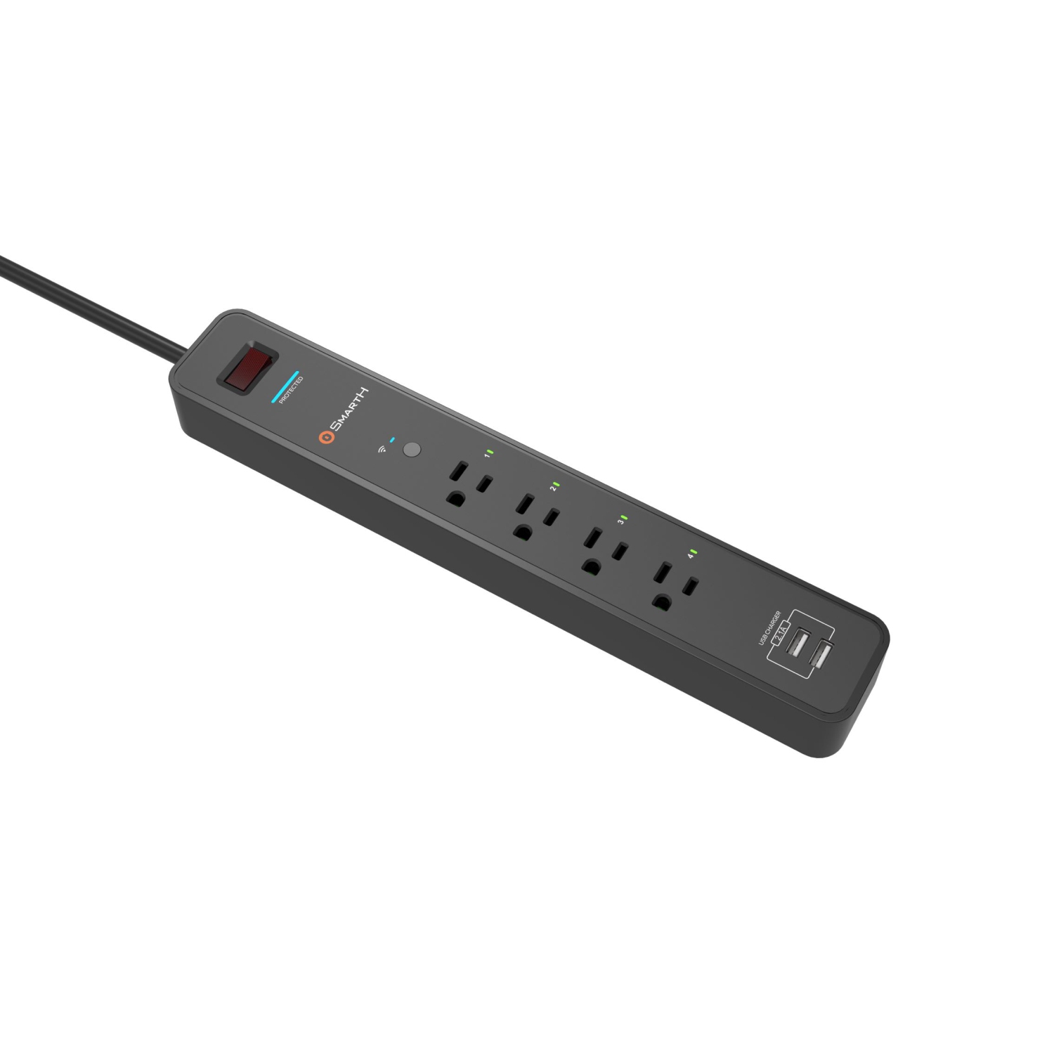 SmartH smart network Rebooter （SH-NR 2.1)- Remotely reboot your modem,4 smart outlets ,2 USB Charging ports