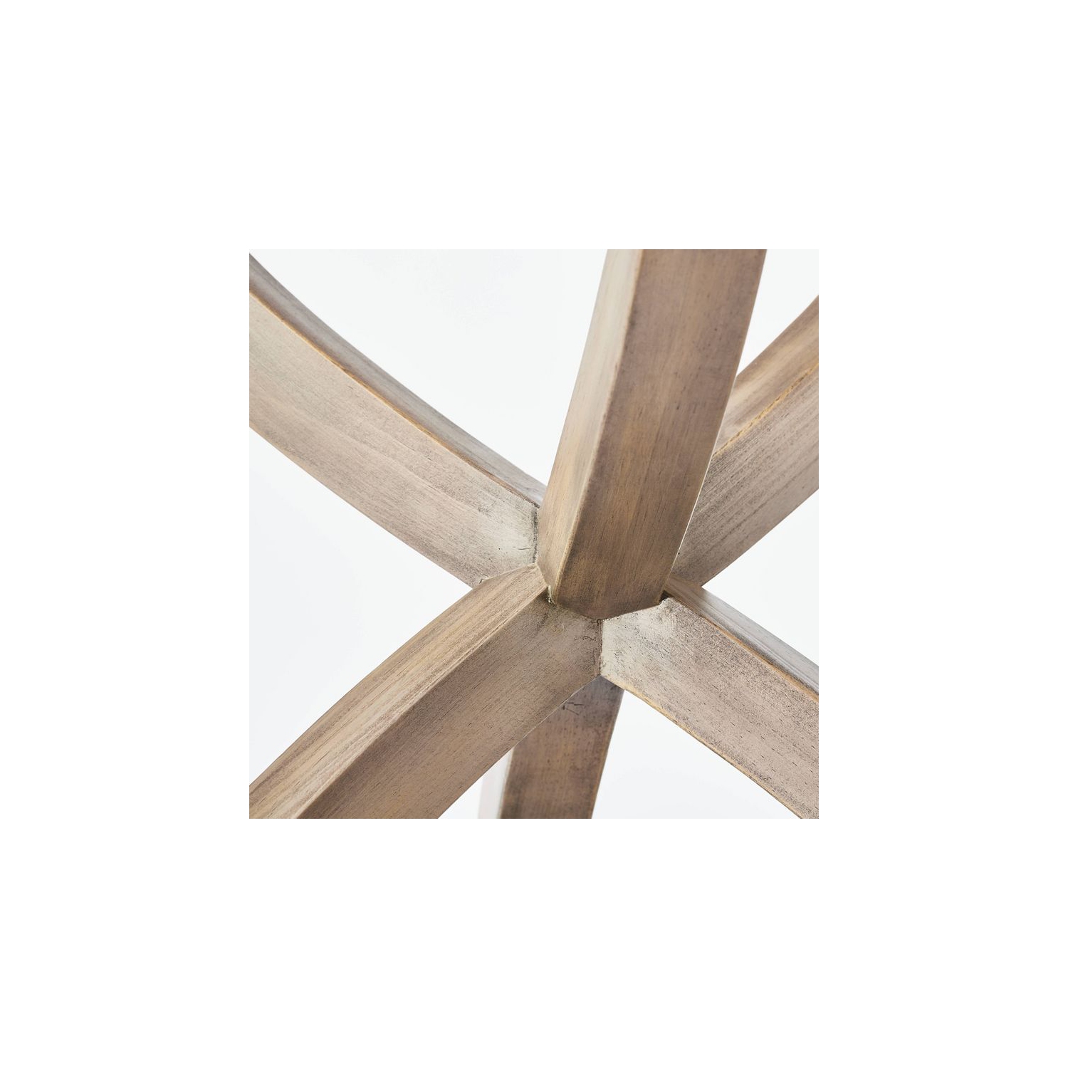 Table d'appoint Mesa Verde en bois à pieds courbés - Gris