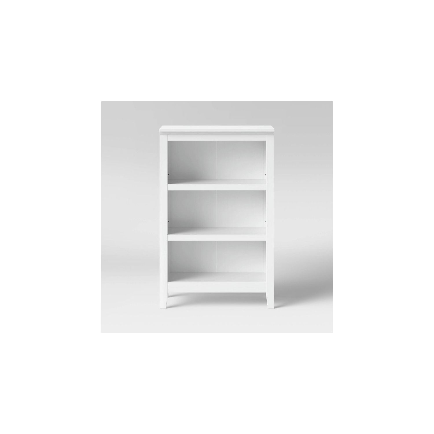 48" Carson 3 Shelf Bookcase - White