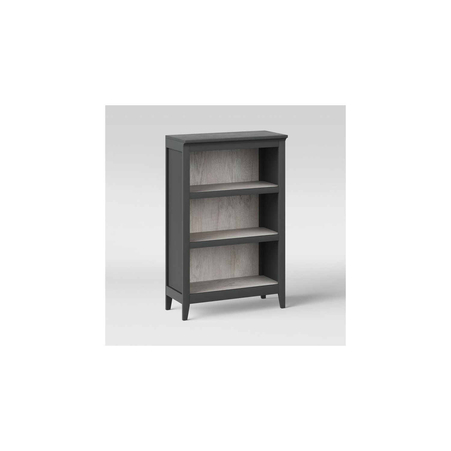 Bibliothèque Carson de 48 po à 3 tablettes - Gris