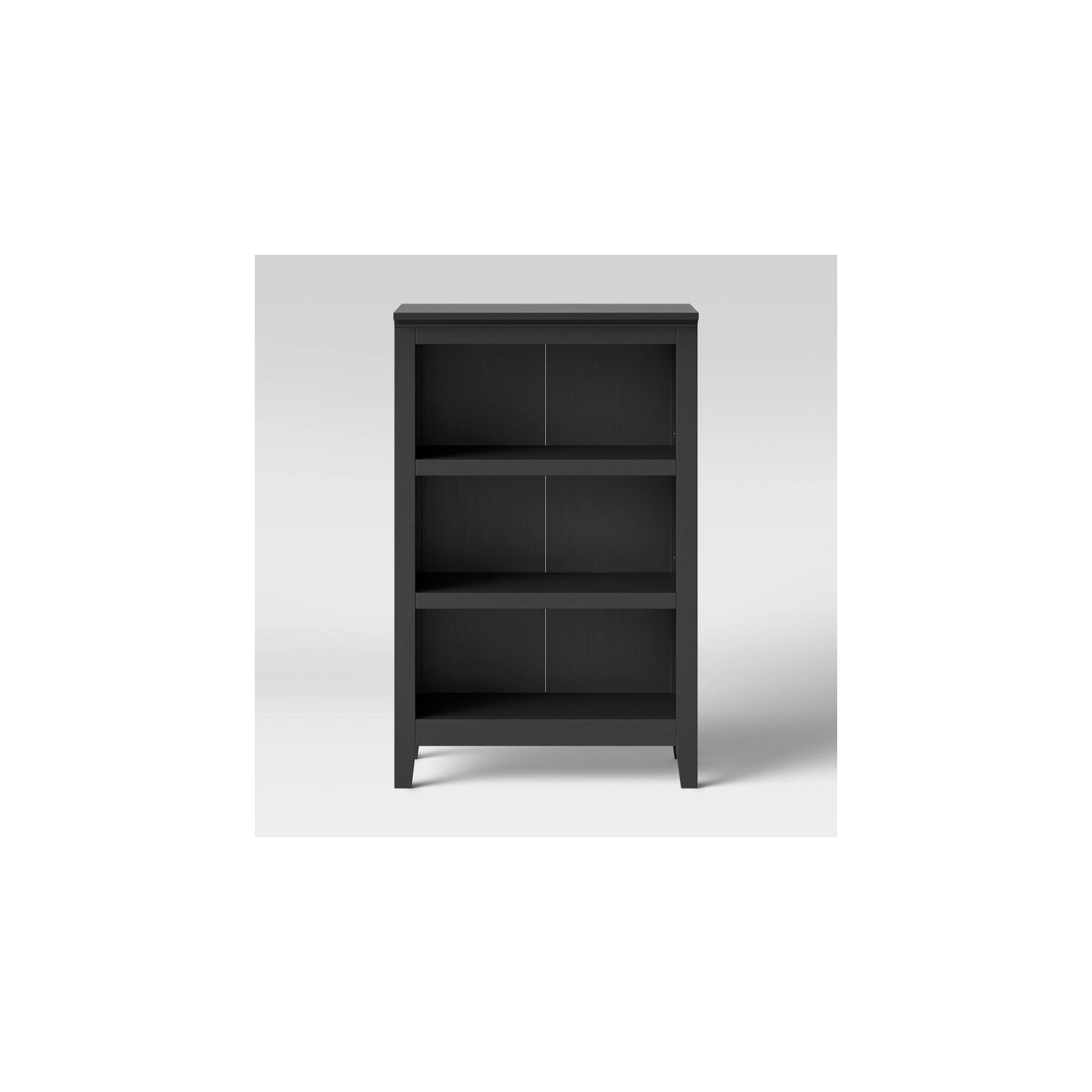48" Carson 3 Shelf Bookcase - Black