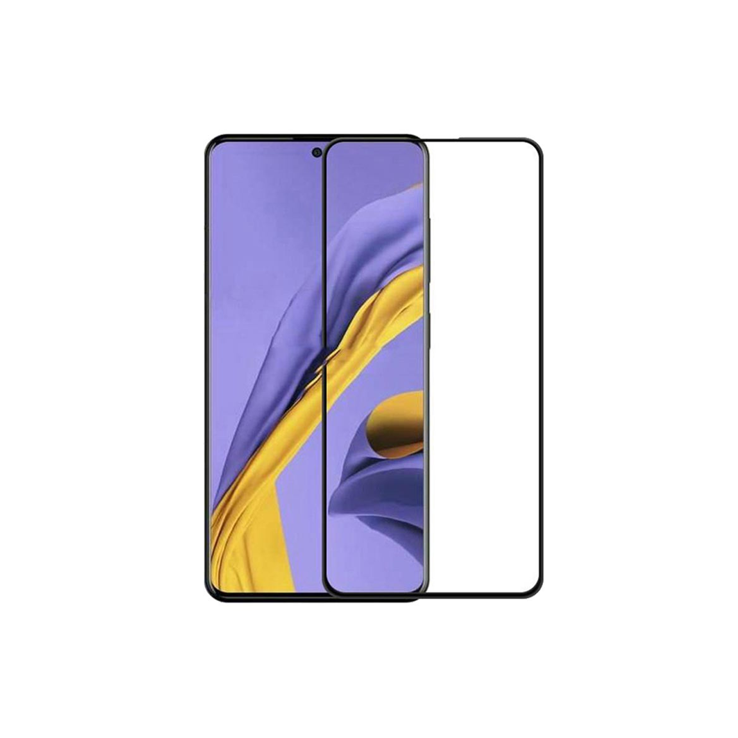 Protecteur d’écran SupeRShield-2 pour Galaxy A51 de Samsung en verre trempé [couverture intégrale HD] [installation facile] [bord rond] résistant aux