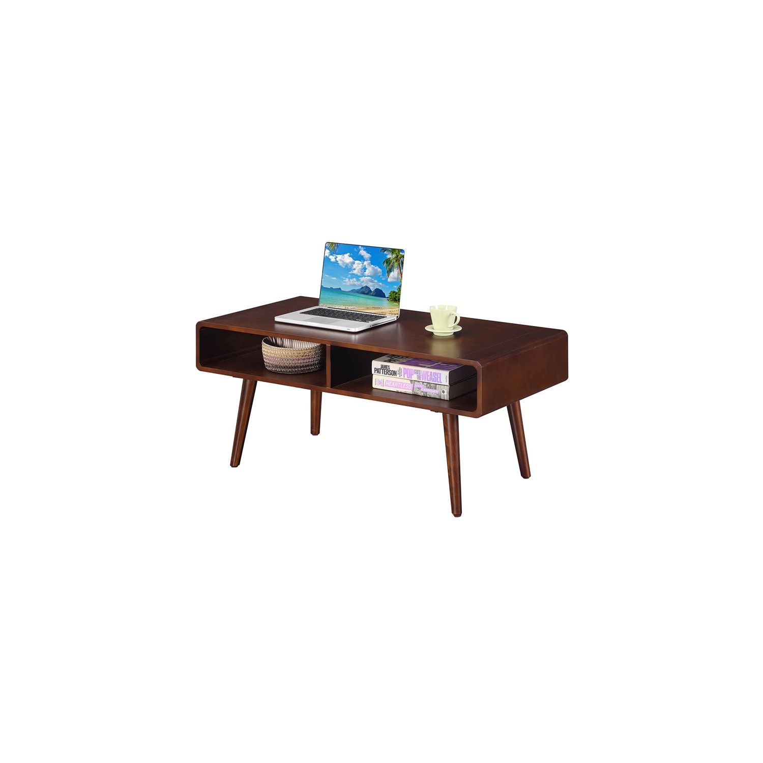 Table basse Napa Valley de pratique concepts, fini bois espresso