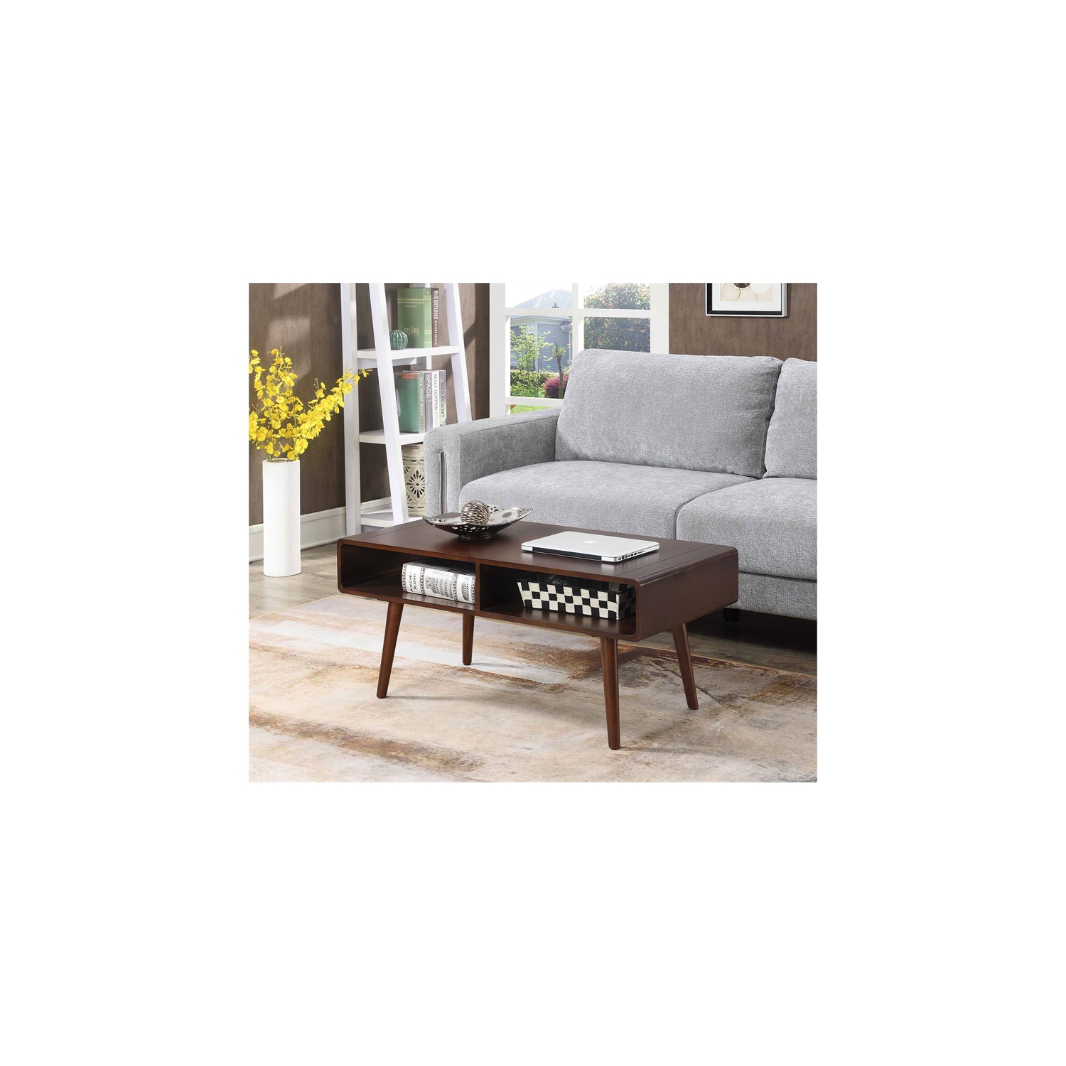 Table basse Napa Valley de pratique concepts, fini bois espresso