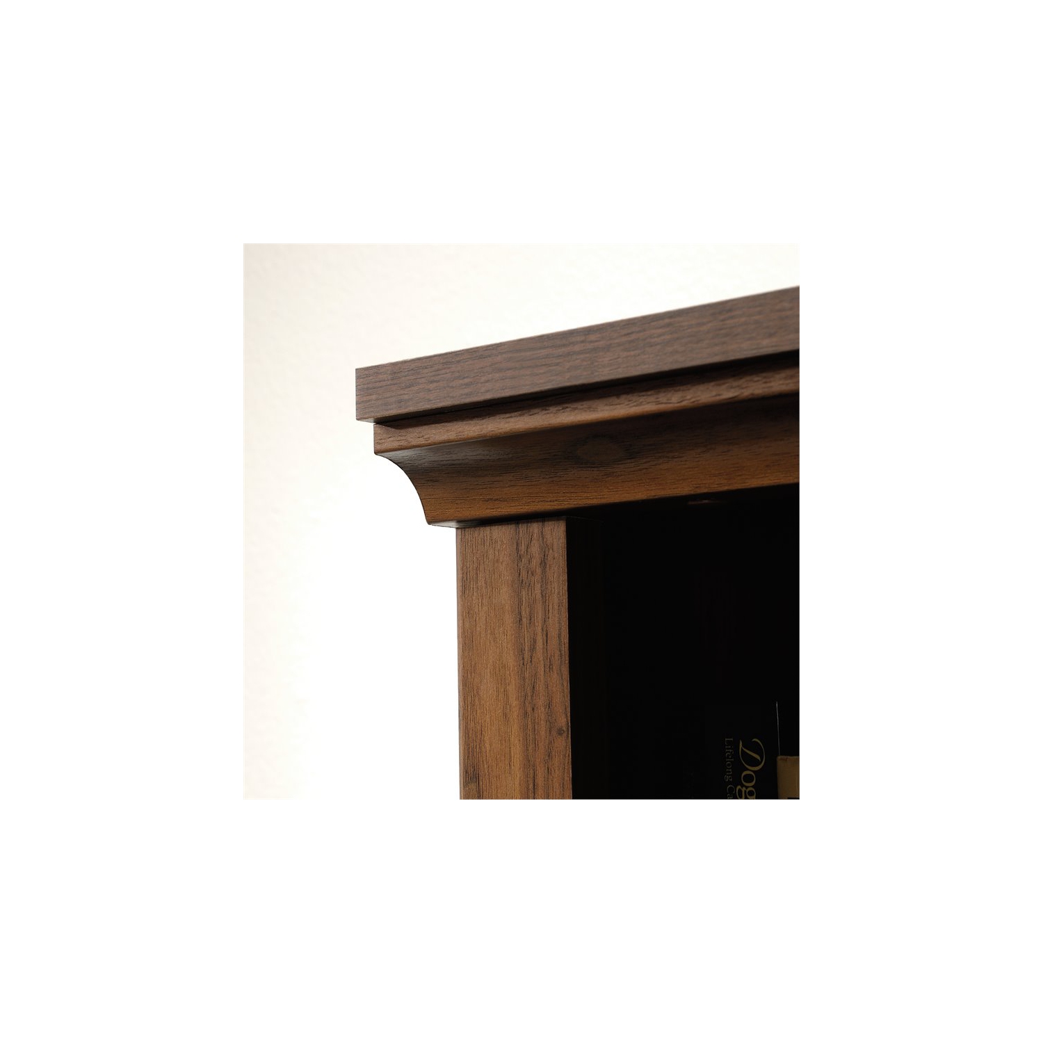 Sauder Misc Modern Storage 5-Shelf Tall Wood Bookcase in Brown