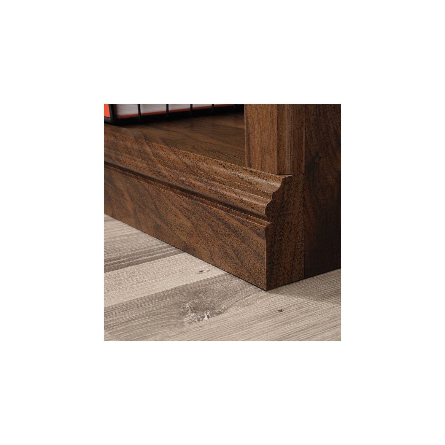 Sauder Misc Modern Storage 5-Shelf Tall Wood Bookcase in Brown