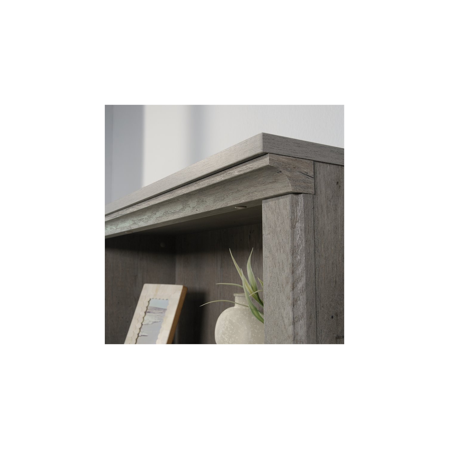 Sauder – grande bibliothèque en bois à 5 tablettes, chêne mystique