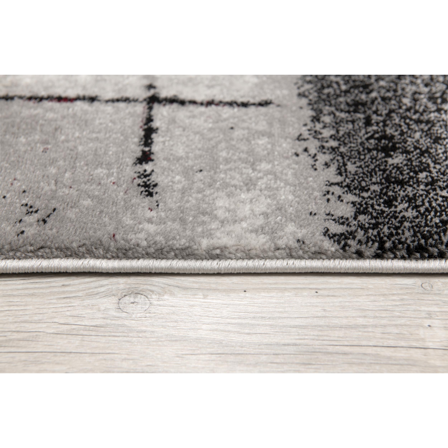 Rug Branch Kyma Contemporary Abstract Grey/Red Indoor Area Rug