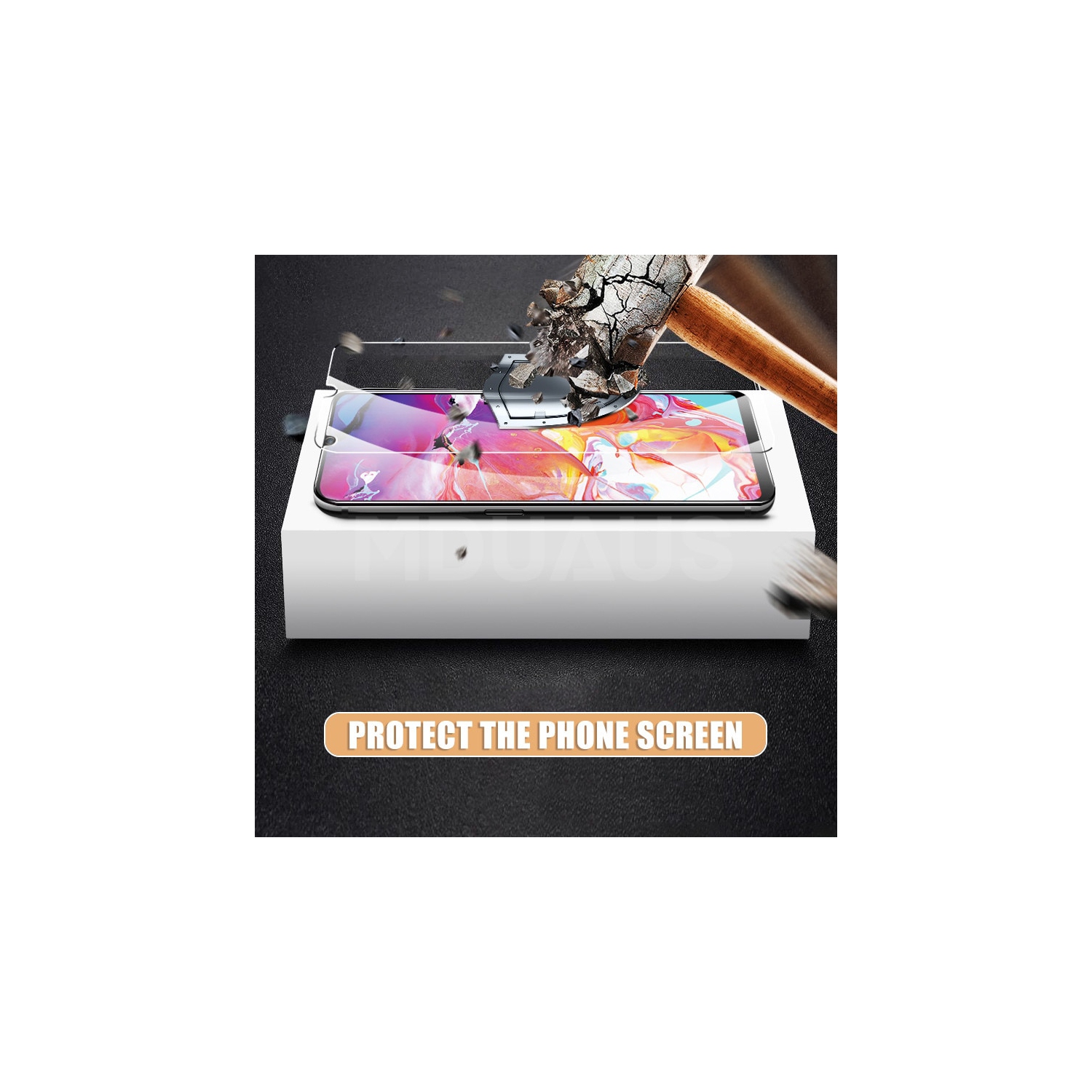 Protecteur écran Galaxy A31 Samsung + protège-objectifs, sans bulles/déverr. Empreintes/anti-égratignures/HD verre trempé transparent pour Galaxy A31