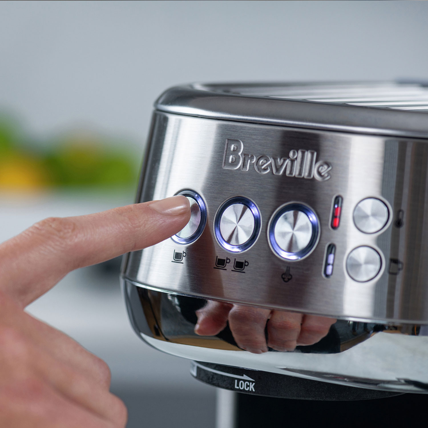 Refurbished - Breville Bambino Plus Automatic Espresso Machine - Black Stainless Steel - Remanufactured by Breville