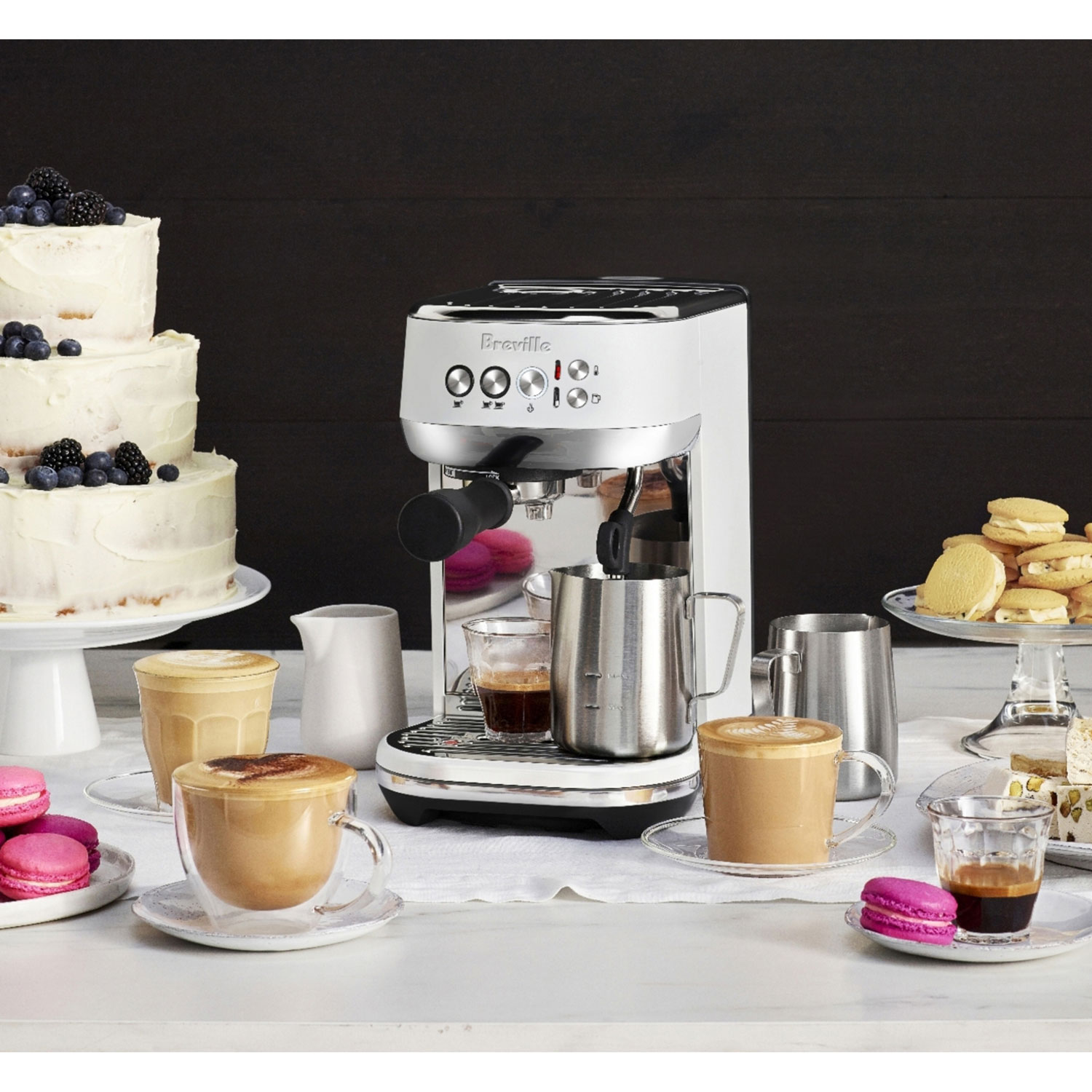 Refurbished - Breville Bambino Plus Automatic Espresso Machine - Sea Salt - Remanufactured by Breville